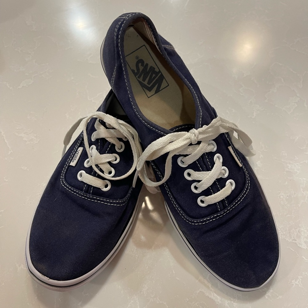 VANS Navy Blue Sneakers, Size 10